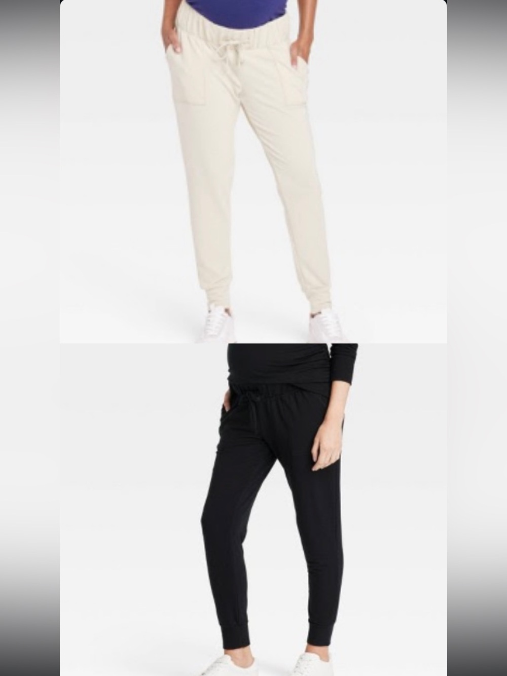 Knit Maternity Jogger Pants by Ingrid & Isabel- SET OF 2